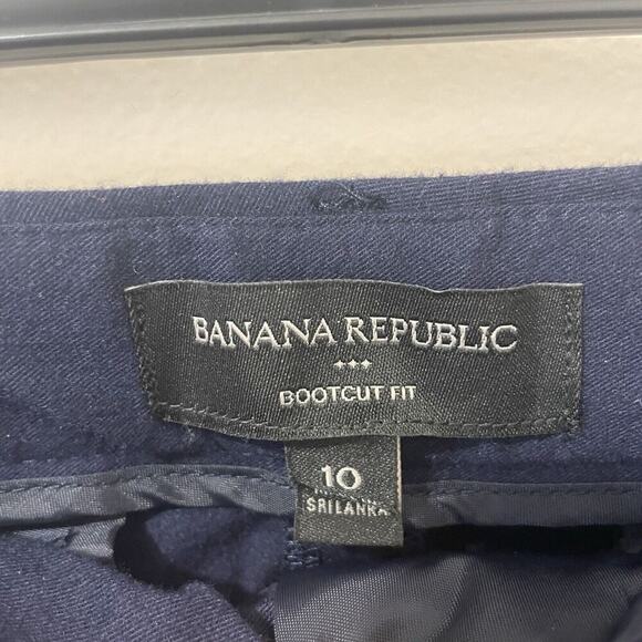 Banana Republic Womens Bootcut Fit Dress Pants Blue Slacks Work Career Size 10 - Picture 4 of 9